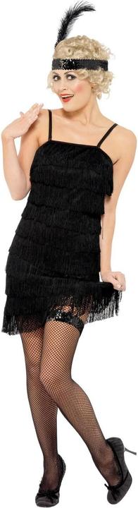 Actual product image Smiffys Womens/Ladies Deluxe Flapper Fringe Costume Set (L)