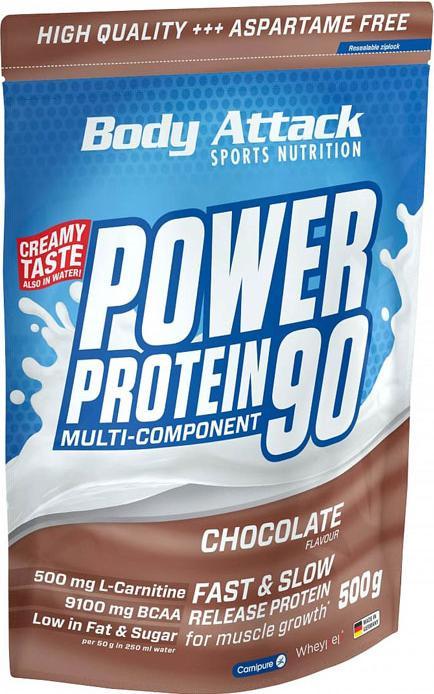 Produktbild Body Attack New Power Protein 90 (500g Beutel) (Himbeere, 1 Stk., 500 g)