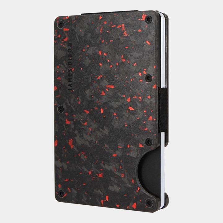 Produktbild James Dixon Forged Carbon - Matt Black Red - Money Clip