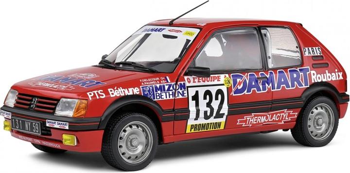 Produktbild Solido 1:18 Peugeot 205 GTI, 1,6L #132 rot