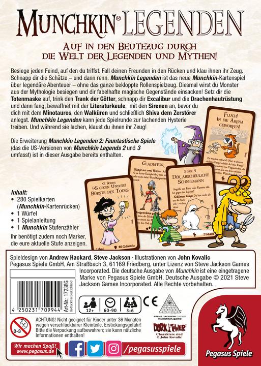 Immagine prodotto Pegasus Leggende di Munchkin (Tedesco)
