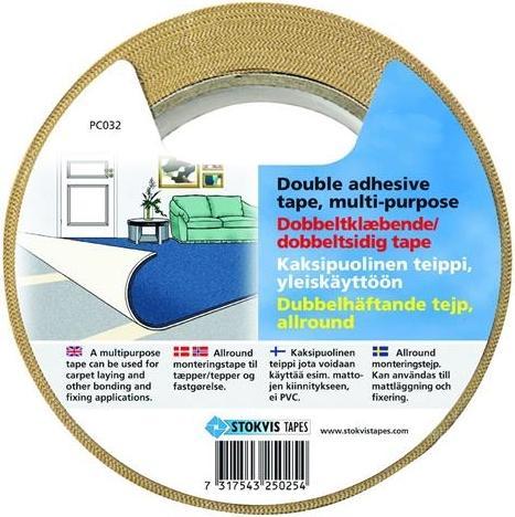 Stokvis Tapes Taeppetape med label 50MMX25M (50 mm)