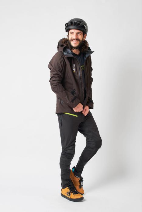Produktbild dirtlej Trailscout waterproof long Hose, schwarz/lime, S (S)