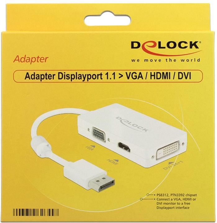 Produktbild Delock DP zu (VGA, HDMI, DVI, 16.16 cm)
