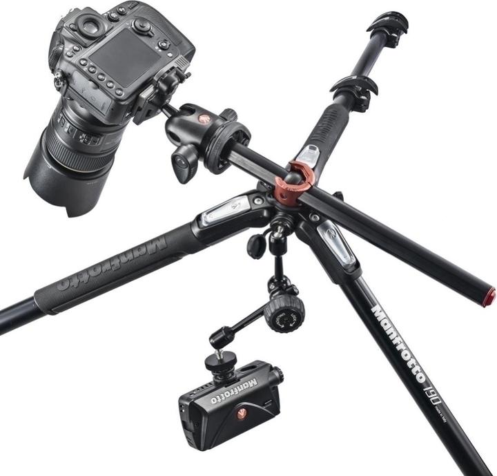 Image du produit Manfrotto 190 ALU 4 SEC KIT Tête de balle (Métal)