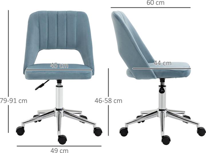 Image du produit Vinsetto Chaise de bureau de style moderne, roues pivotantes, gas-lift haut de gamme