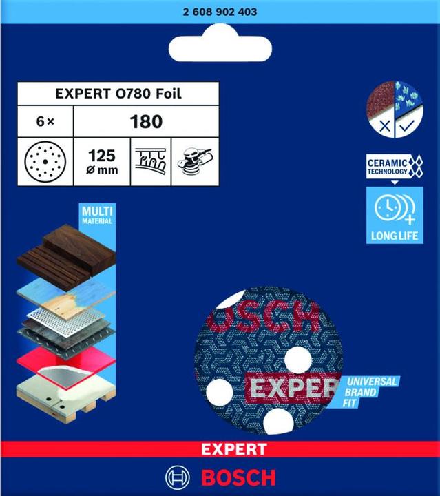 Produktbild Bosch Professional Schleifscheiben BOSCH EXPERT O780 / 125 (180)