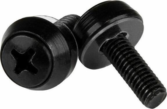 Produktbild StarTech M5 x 12mm - Montageschrauben - 100er Pack - M5 Schrauben für Server Rack und Serverschrank - Schwarz