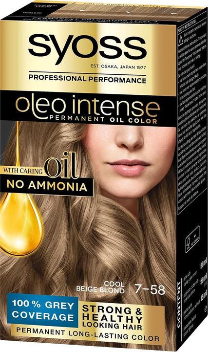 Syoss OLIO INTENSE tinte sin amoniaco #7.58-rubio arena 5 pz (7-58)