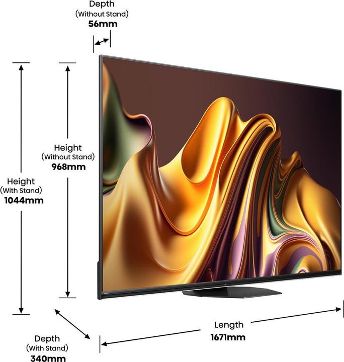 Produktbild Hisense TV 75U8NQ (75", U8NQ, Mini-LED, UHD, 2024)