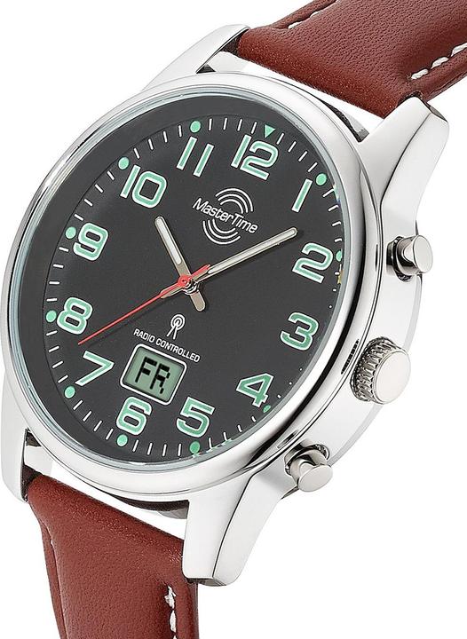 Produktbild Conrad Components Master Time Funk Herrenuhr (Funkuhr, Digitaluhr, Analoguhr, 41 mm)