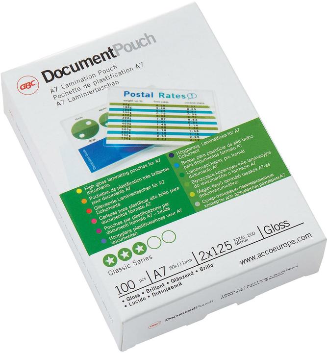 GBC Laminierfolien in Premiumqualität (A7, 100 Stück, 125 µm)