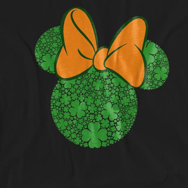 Actual product image Disney Unisex Adult Shamrock Ears Minnie Mouse St Patricks Day T-Shirt (S)