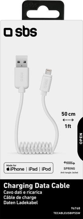 Actual product image SBS Data cable USB 2.0 to Apple Lightning (0.50 m, USB 2.0)