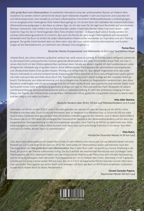Immagine prodotto Das grosse Buch vom Ultramarathon (Tedesco, Hubert Beck, 2023)