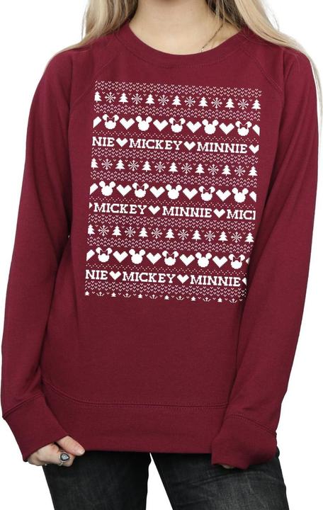 Produktbild Disney Mickey And Minnie Christmas Fair Isle Sweatshirt (M)