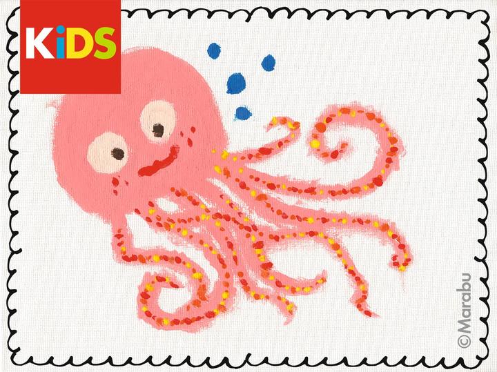Actual product image Marabu Little Artist Art Box KiDS (Green, Brown, Beige, Red, Yellow, Blue, 36 ml)
