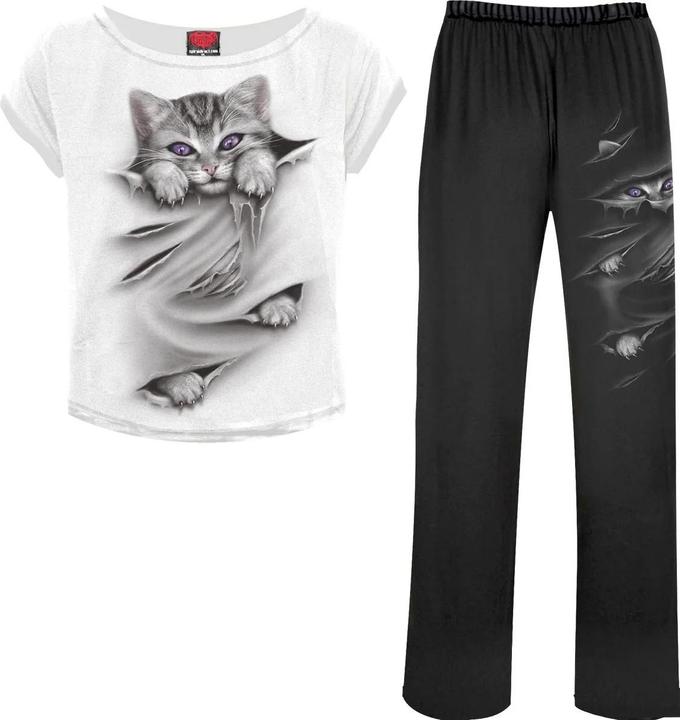Actual product image Spiral Womens/Ladies Bright Eyes Pyjama Set (Pack of 4) (M)