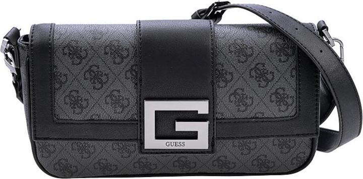 Image du produit Guess Brightside, Polyurethane, Textile Bag, 4G Logo, Coal, For Women