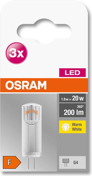 Immagine prodotto Osram Pin della base (G4, 1.80 W, 200 lm, 3 x, F)