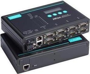 Produktbild Moxa 8-Port RS-232422485 Desktop-Geräteserver mit DB9-Steckern, 48 VDC Stromversorgung
