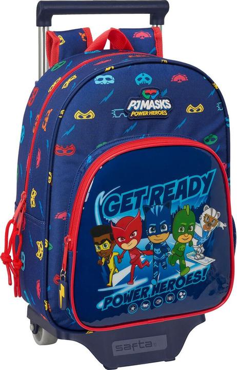 Produktbild PJ Masks Schulrucksack mit Rädern Ready Marineblau 26 x 34 x 11 cm