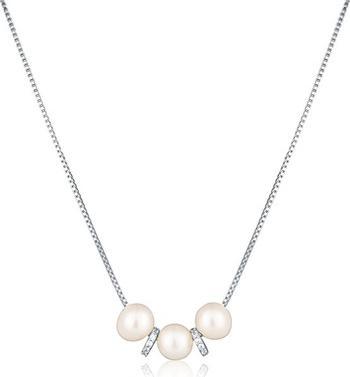 Produktbild JVD - Silver necklace with freshwater pearls and zircons SVLN0545XD2P145