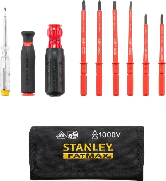 Image du produit Stanley Jeu de tournevis Multi-Bit 1000V (Cruciforme PZ, Escale, Recouvrement cruciforme Phillipps (PH))