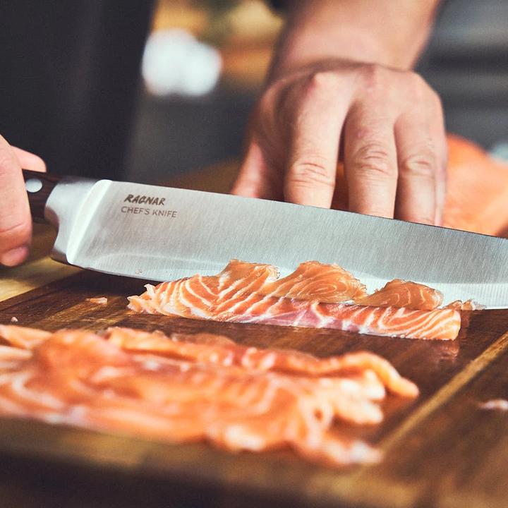 Immagine prodotto Burnhard Set di coltelli da bistecca e da cucina con manico in legno di pakka (4 Pezzo/i, Coltello)