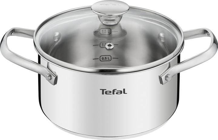 Actual product image Tefal Cook Eat B921S734, Boiling set, Stainless steel, Stainless steel, Stainless s (18 cm, Pot, Stainless steel)