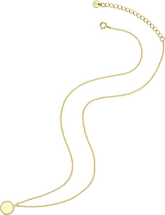Image du produit Glanzstücke München Femme cercle argent sterling or jaune 40,0 cm chaîne de base + 5,5 cm extension - 31360 (Argent Sterling, 40 - 45 cm)