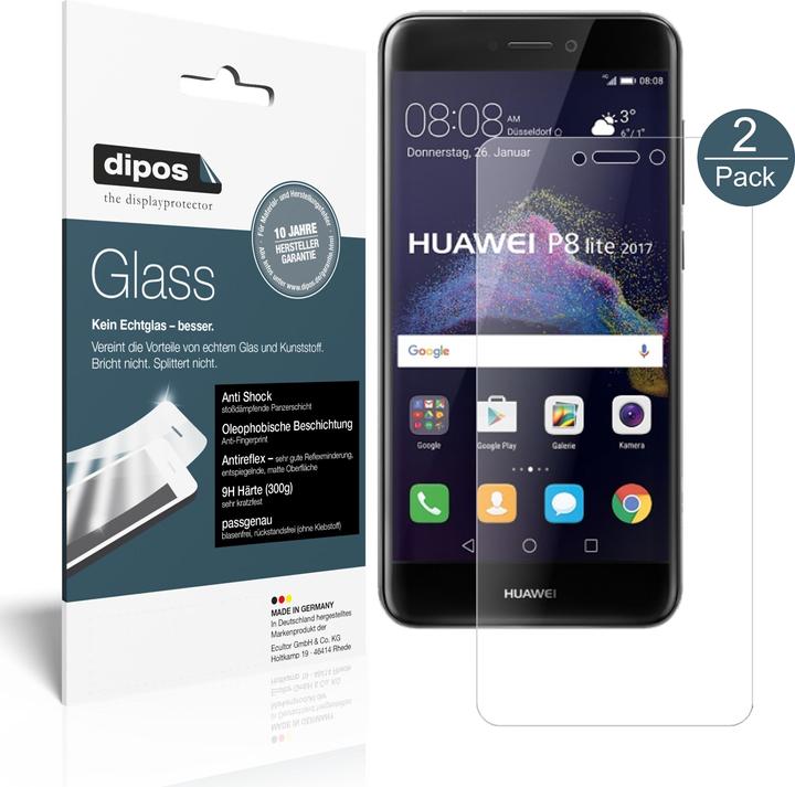 Immagine prodotto Dipos Pellicola Protettiva Anti-Shock (1 Pezzo/i, Huawei P8 Lite (2017))