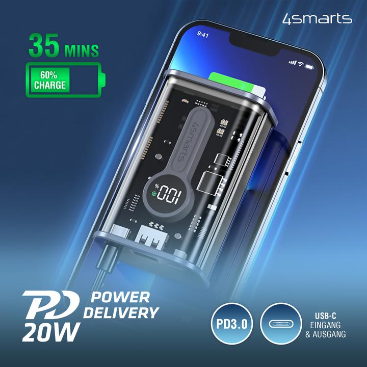 Produktbild 4smarts Lucid Block (9000 mAh, 22.50 W, 33.30 Wh)