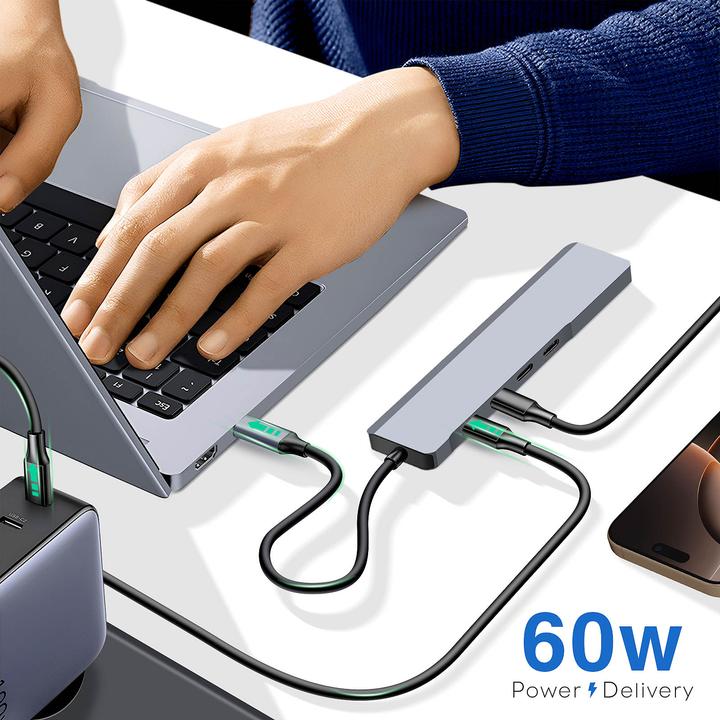 Actual product image LinQ IT7941 USB-C hub (USB-C, 4 Ports)