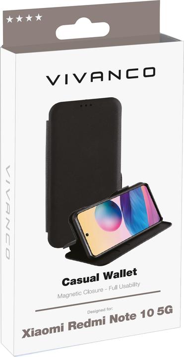 Produktbild Vivanco Casual Wallet fuer Xiaomi Redmi Note 10 5G,schwarz (Xiaomi Redmi Note 10 5G)