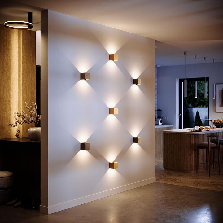 Actual product image s.luce Ixa LED wall lamp adjustable angle indoor & outdoor IP44 (460 lm)