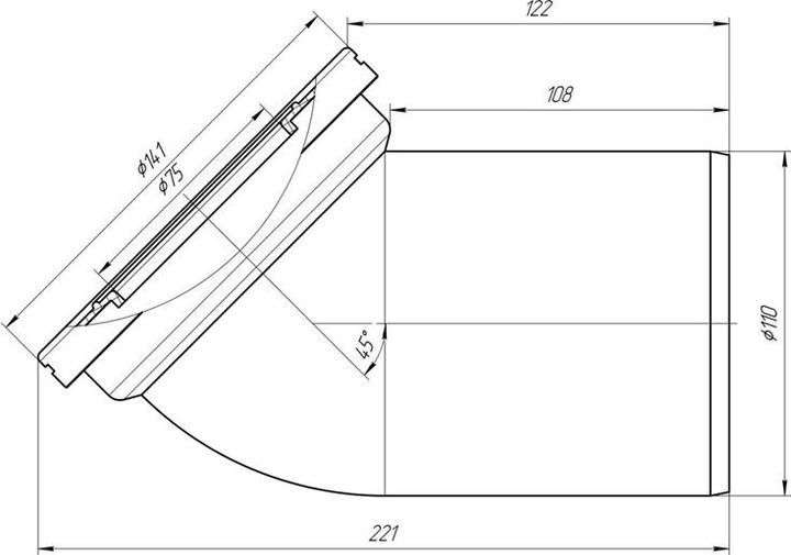 Immagine prodotto Ani Plast GOMITO PER WC BIANCO W4220
