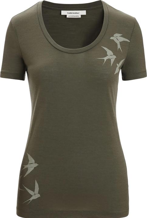 Actual product image Icebreaker Women's Tech Lite II S/S Scoop Swarming Shapes (S)