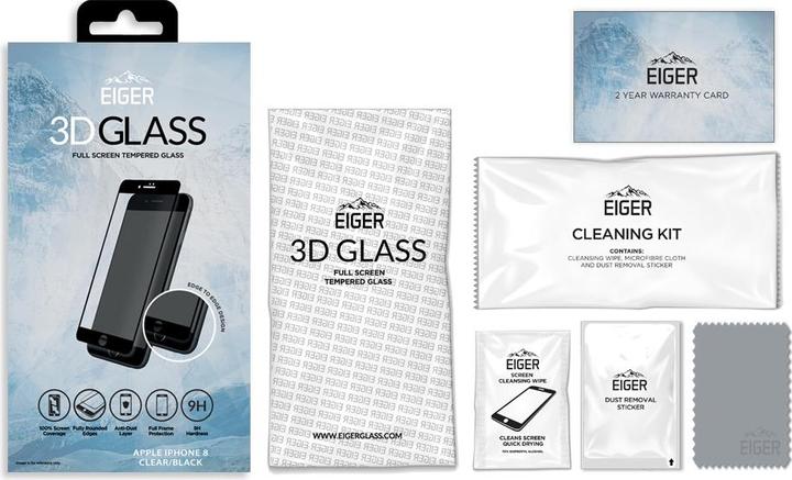 Produktbild Eiger Mountain Glass Clear Edge (1 Stück, Apple iPhone 6s, Apple iPhone 8, Apple iPhone 7, Apple iPhone 6, Apple iPhone SE (2nd Gen))