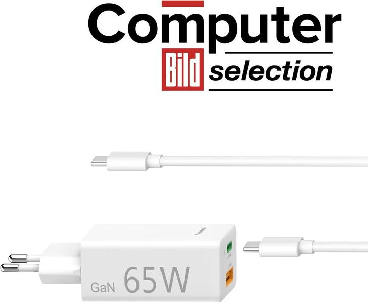 Produktbild Hama GaN Charger + USB Kabel (65 W)
