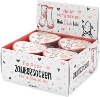 Produktbild Sheepworld Zaubersocken Motiv 'Hab dich lieb' (Einzelpack, 36 - 40)