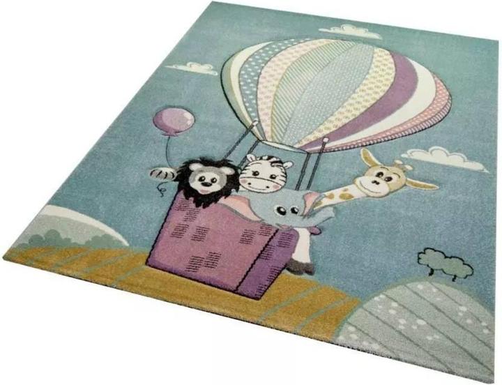 Produktbild Paco Home Teppich Kinderzimmer Rutschfest Rund (160 x 160 cm)