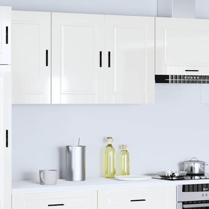 Immagine prodotto VidaXL Parete attrezzata per cucina Porto in legno bianco lucido (80 x 31 x 60 cm)