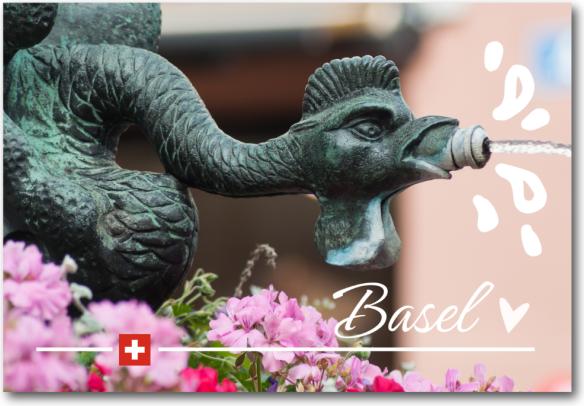 Produktbild CreaDiva Fotomagnet Basel - Basilisk Brunnen