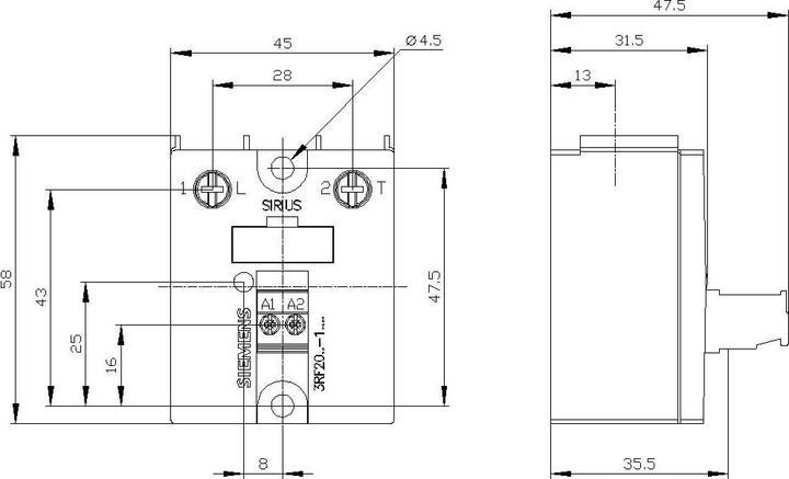 Produktbild Siemens Halbleiterrelais 1 St. 3RF2030
