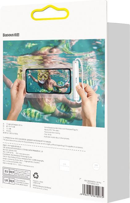 Image du produit Baseus Etui étanche pour téléphone à glissière blanc (FMYT000002) (LG G4 Pro)