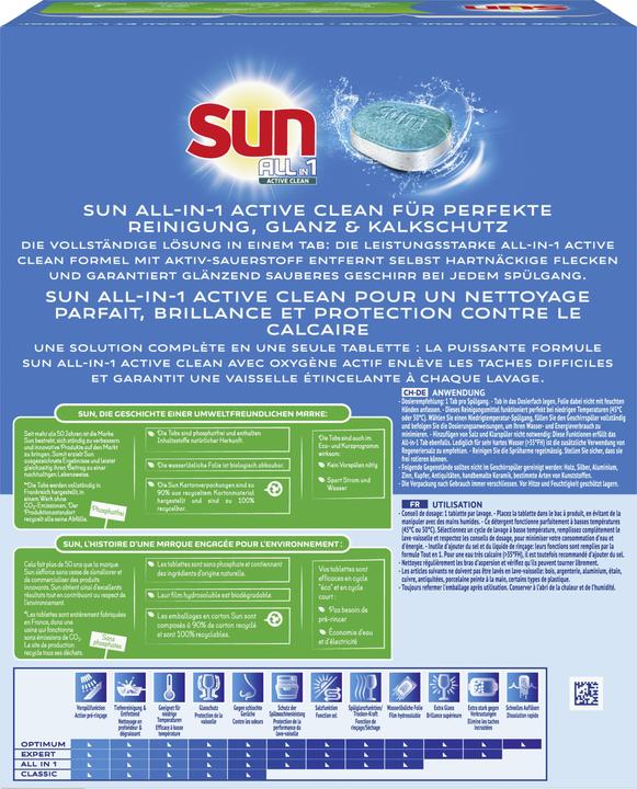 Produktbild Sun All-in-1 Active Clean Lemon 94x (Tabs)