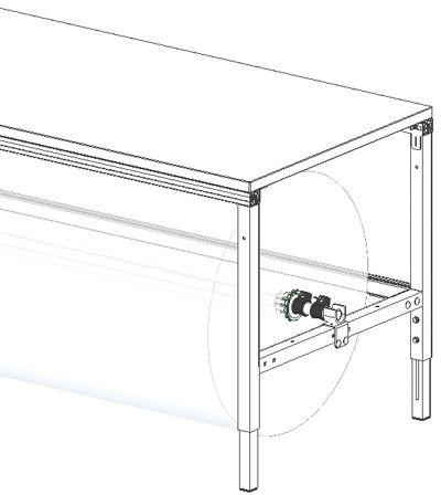 Actual product image Rocholz Hüdig+ axle set for Flex system packing table