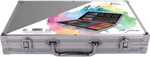 Actual product image Nassau Art set 79 pcs in metal box, purple - 36x23cm - (K-AR0926/GE)