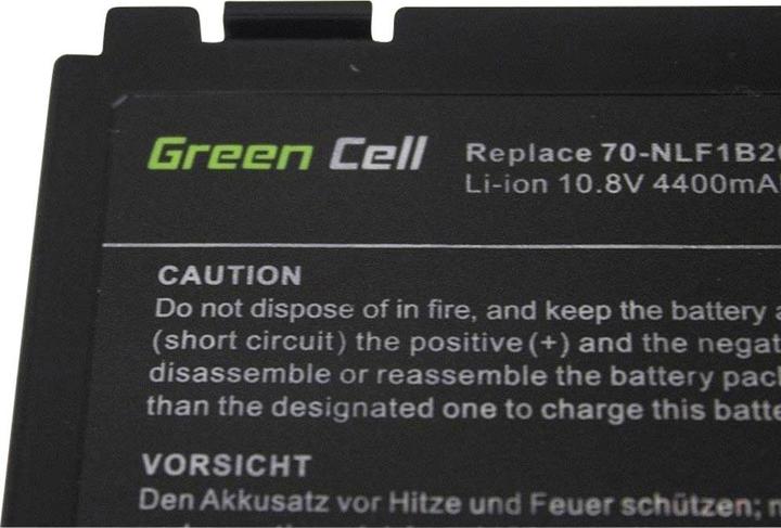 Actual product image GreenCell AS01 - Battery - ASUS - K40 K50 K50AB K50C K51 K51AC K60 K70 X70 X5DC (6 Cells, 4400 mAh)